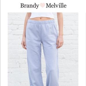 Light blue Rosa Brandy Melville sweatpants